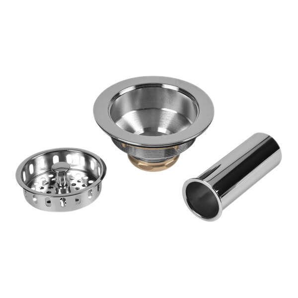 Dearborn by Oatey 816T Brass Sink Basket Strainer with Locking Cup and Chrome-Plated Tailpiece
