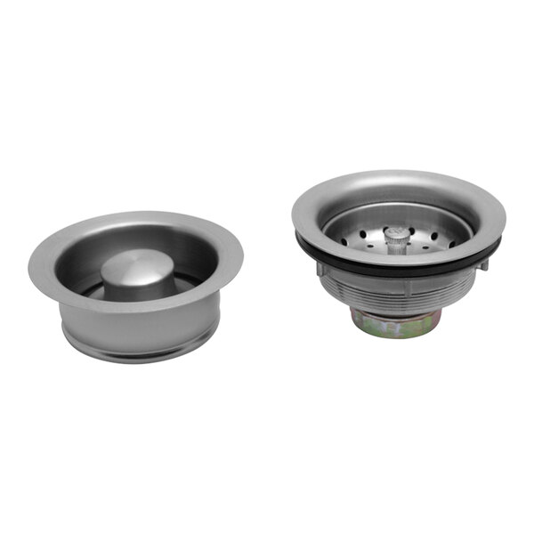 Dearborn by Oatey W9204BN Stainless Steel Sink Basket Strainer and Garbage Disposal Flange / Stopper with Brushed Nickel Finish