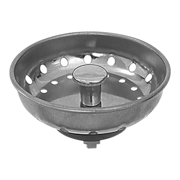 Dearborn by Oatey 16T Brass Sink Basket Strainer with Deep Locking Cup and Chrome-Plated Tailpiece
