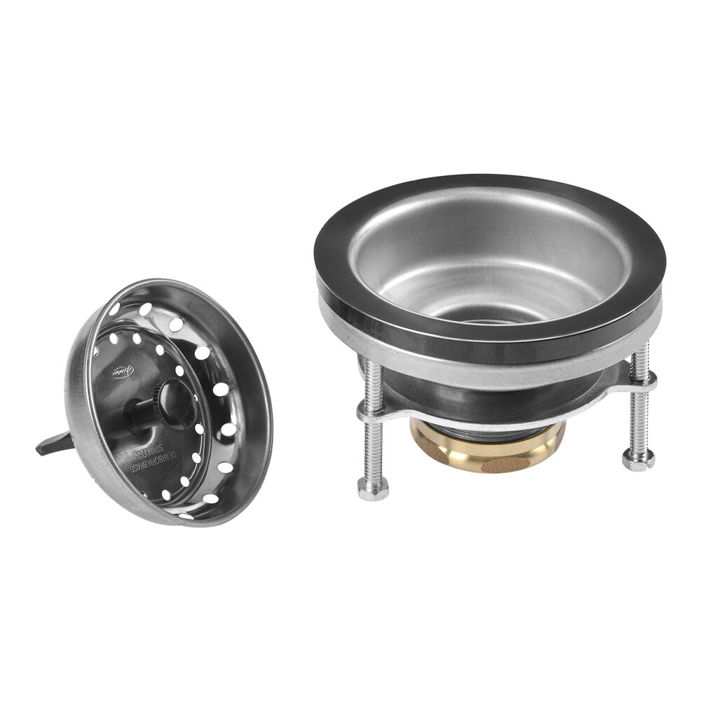 Dearborn by Oatey DB1000EZBN 4 3/8" Stainless Steel Sink Basket Strainer with Locking Cup and Brass Nut