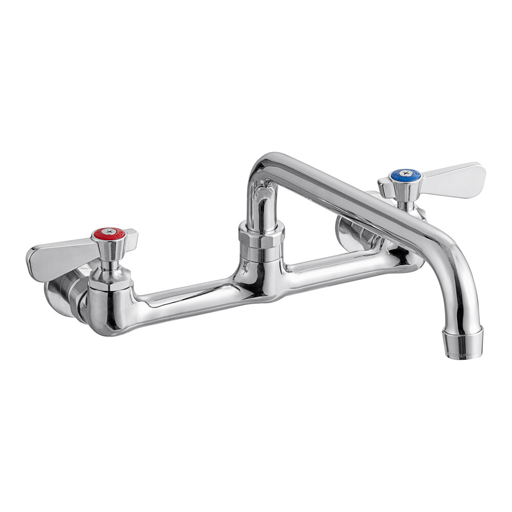 Regency Wall Mount Faucet with 8" Centers and 10" Swing Spout