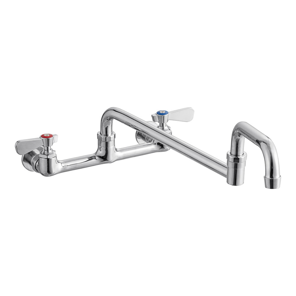 Regency Wall Mount Faucet with 18" Double-Jointed Spout and 8" Centers