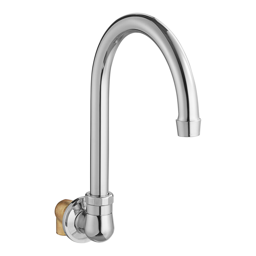 Regency Wall Mount Hand Sink Faucet with 6" Swivel Gooseneck Spout