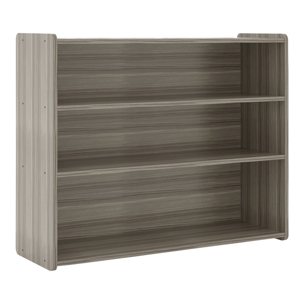 Tot Mate TM2306A.S3322 Shadow Elm Laminate School Age Storage Shelf - 46" x 15" x 37 1/2"