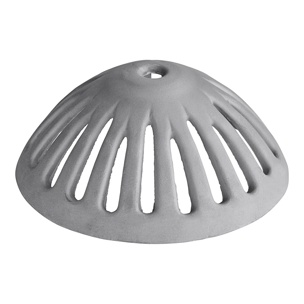 Regency 600FSD12 5 1/2" Aluminum Dome Strainer for 12" Floor Sinks