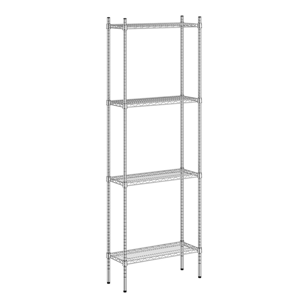 Regency 12" x 30" x 86" NSF Chrome 4-Shelf Kit