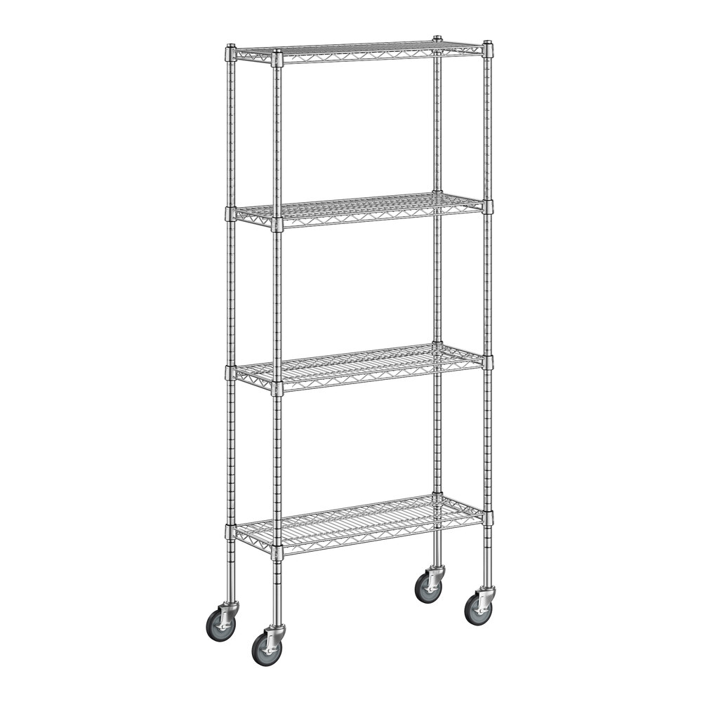 Regency 12" x 30" x 70" NSF Chrome 4-Shelf Kit