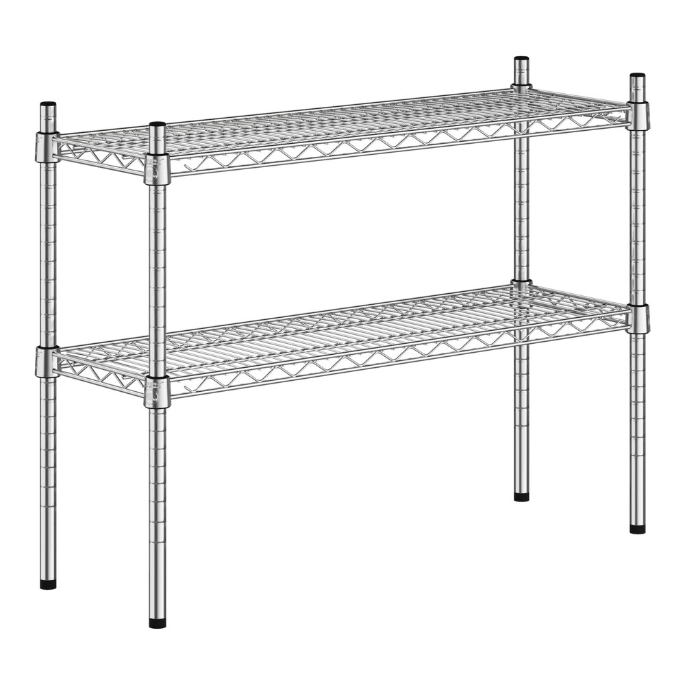 Regency 12" x 36" x 27" NSF Chrome 2-Shelf Kit