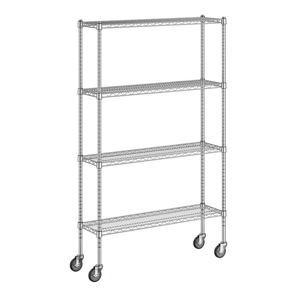Regency 12" x 42" x 70" NSF Chrome 4-Shelf Kit