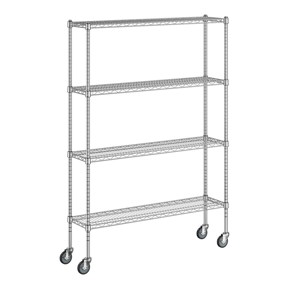 Regency 12" x 48" x 70" NSF Chrome Wire 4-Shelf Kit
