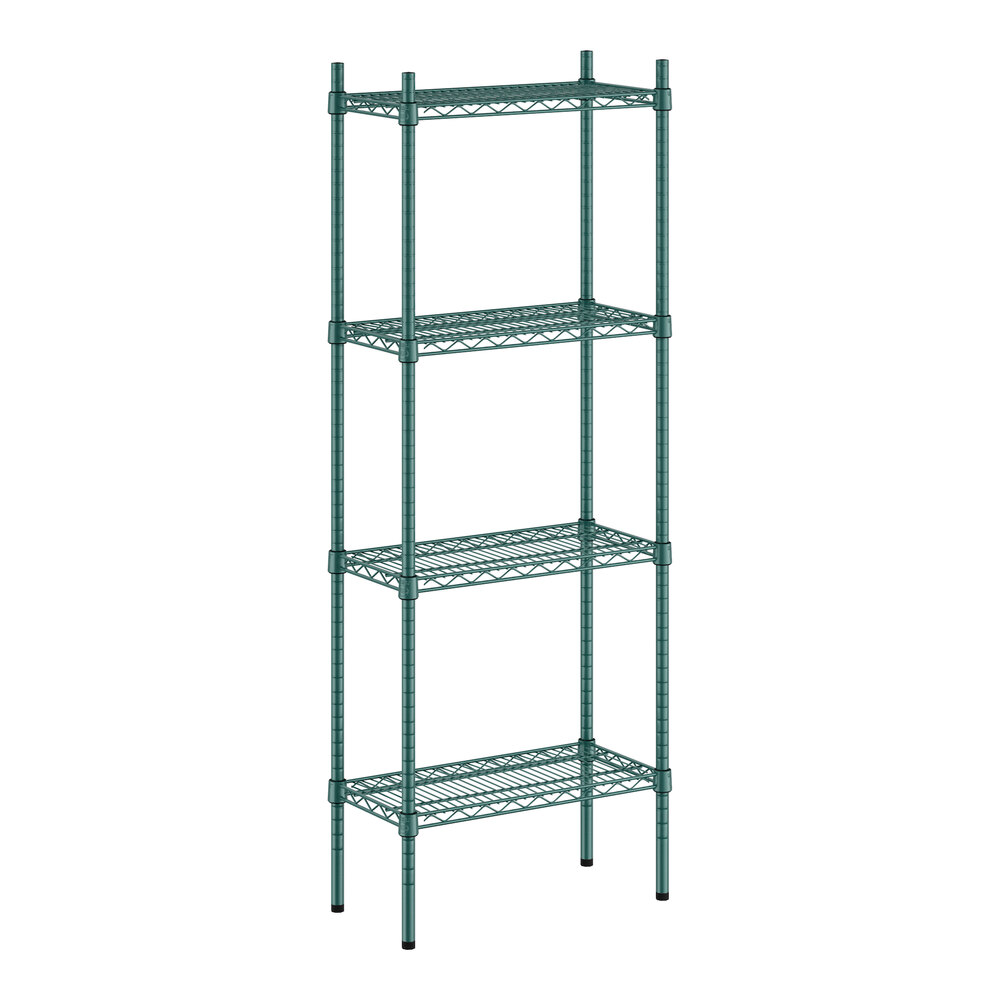 Regency 12" x 24" x 64" NSF Green Epoxy 4-Shelf Kit