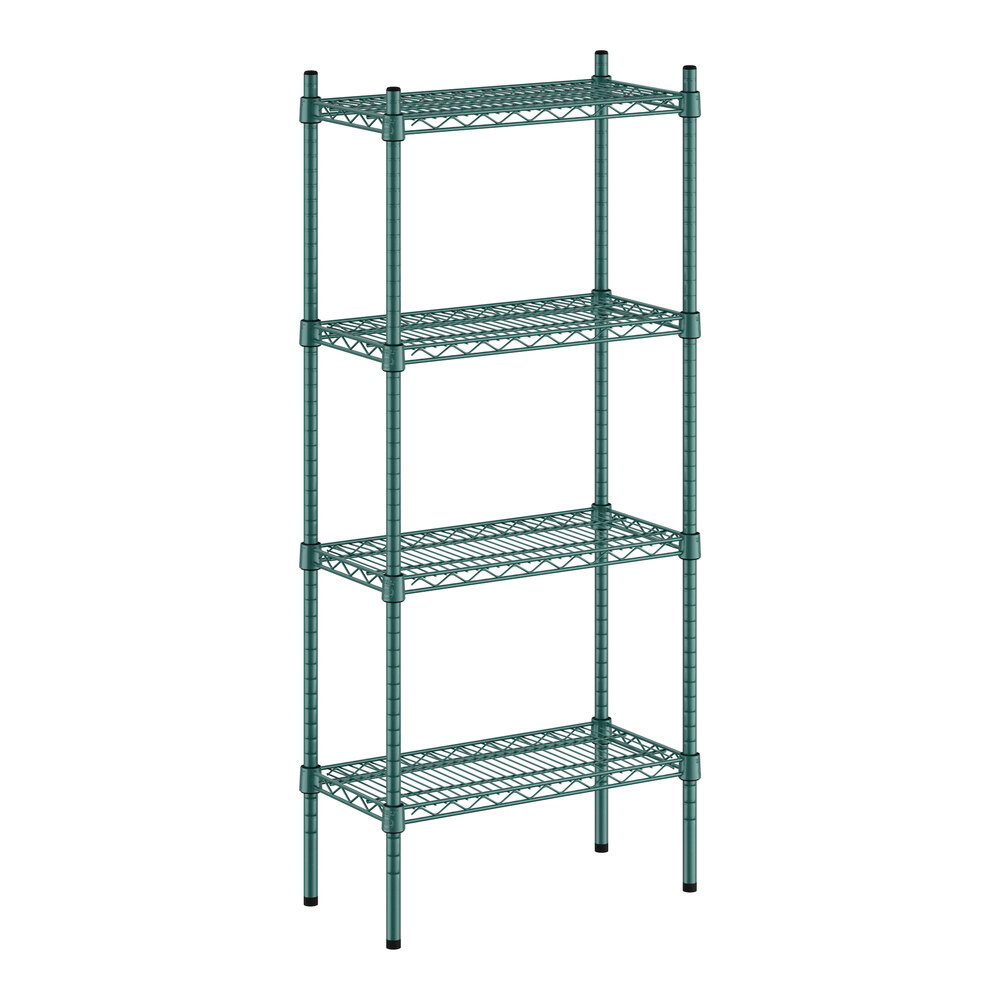 Regency 12" x 24" x 54" NSF Green Epoxy 4-Shelf Kit