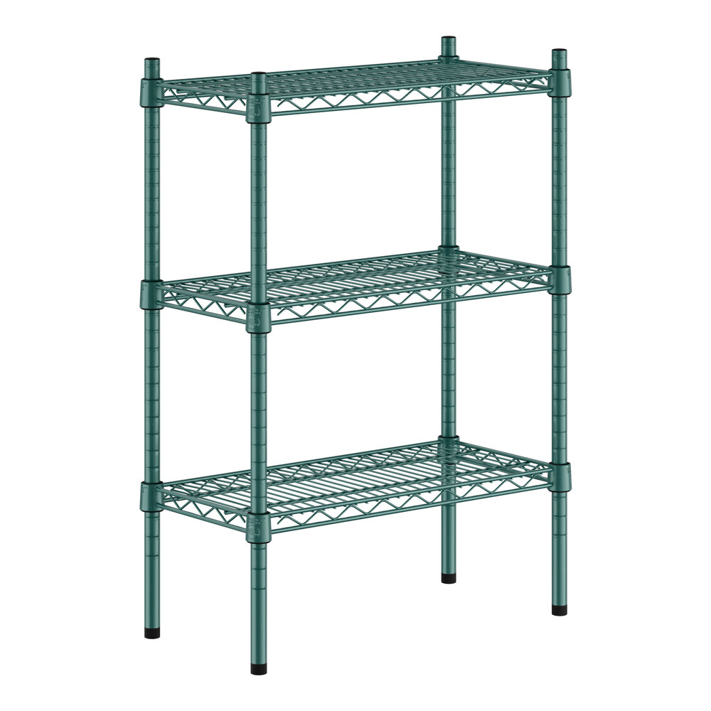 Regency 12" x 24" x 34" NSF Green Epoxy 3-Shelf Kit