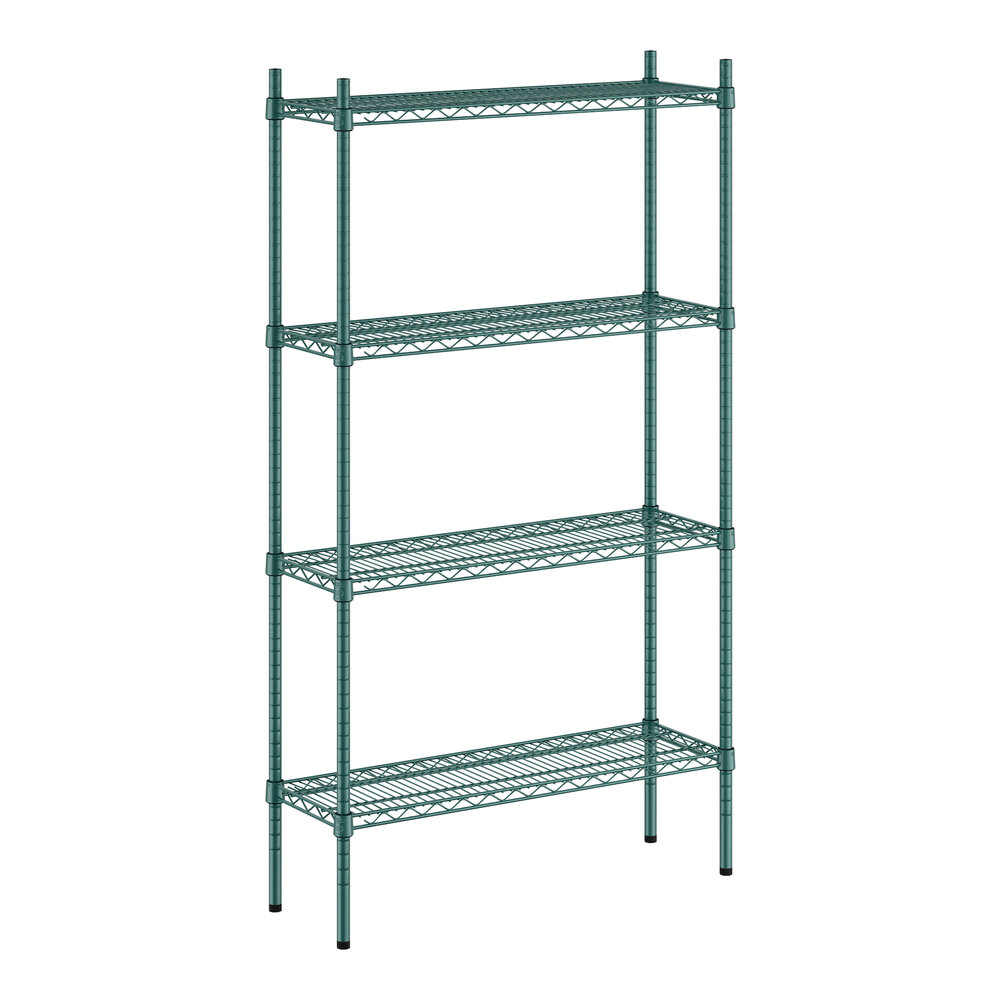 Regency 12" x 36" x 64" NSF Green Epoxy 4-Shelf Kit