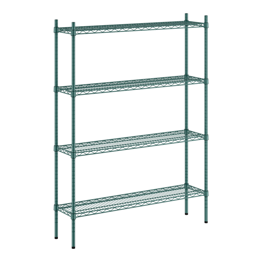 Regency 12" x 48" x 64" NSF Green Epoxy 4-Shelf Kit