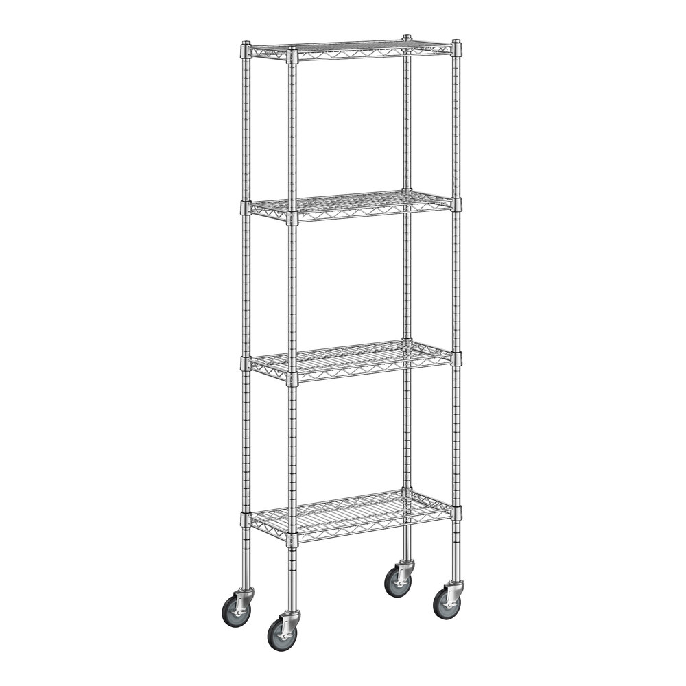 Regency 12" x 24" x 70" NSF Chrome 4-Shelf Kit