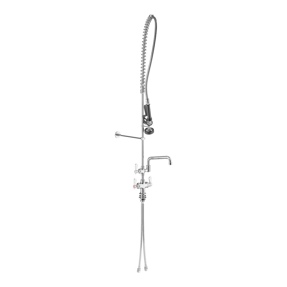 Regency 1.15 GPM Deck-Mounted Pre-Rinse Faucet with Single Base and 10" Add-On Faucet