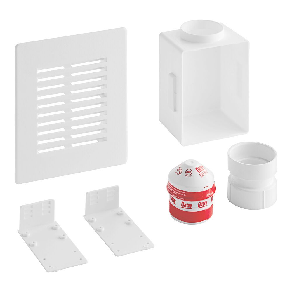 Oatey 39262 Sure-Vent 1 1/2" - 2" 20 Branch, 8 Stack DFU Air Admittance Valve Kit with Wall Box