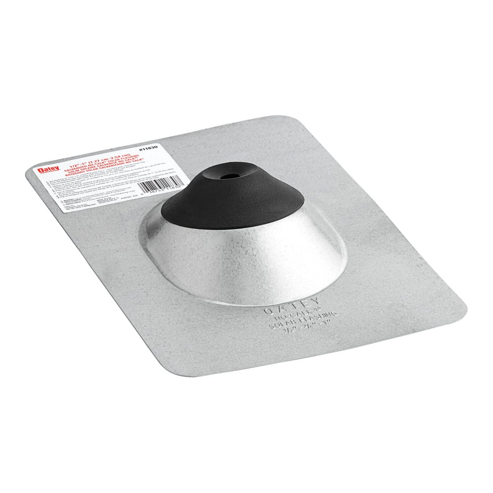Oatey 11830 1/2" - 1" No-Calk Solar Roof Flashing with Galvanized Steel Base