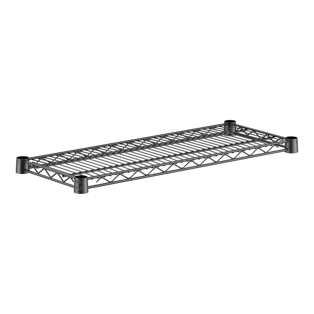 Regency 12" x 30" NSF Black Epoxy Wire Shelf