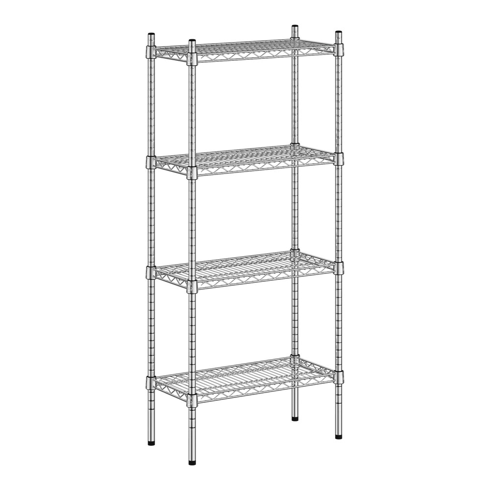 Regency 12" x 24" x 54" NSF Chrome 4-Shelf Kit