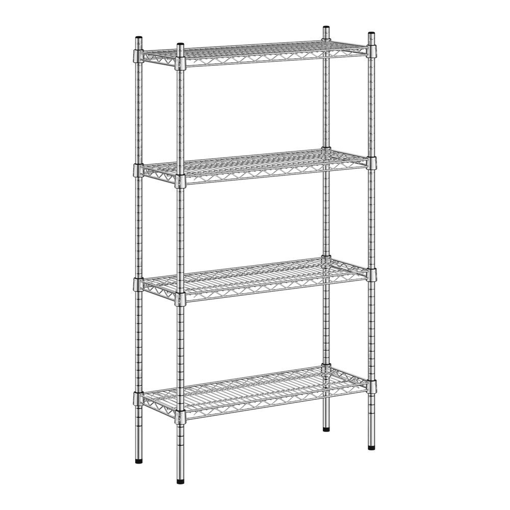Regency 12" x 30" x 54" NSF Chrome 4-Shelf Kit
