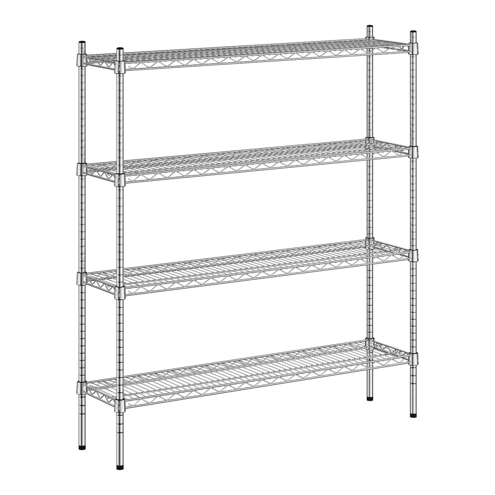 Regency 12" x 48" x 54" NSF Chrome 4-Shelf Kit