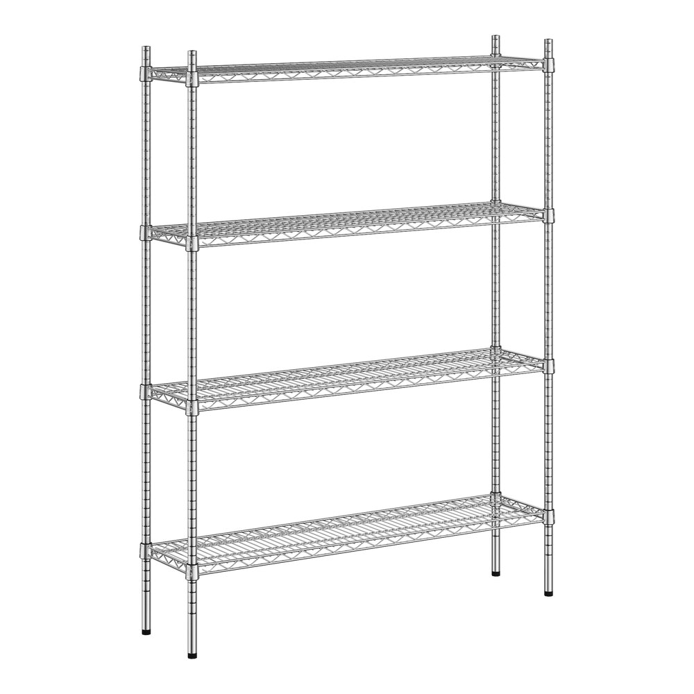 Regency 12" x 48" x 64" NSF Chrome 4-Shelf Kit