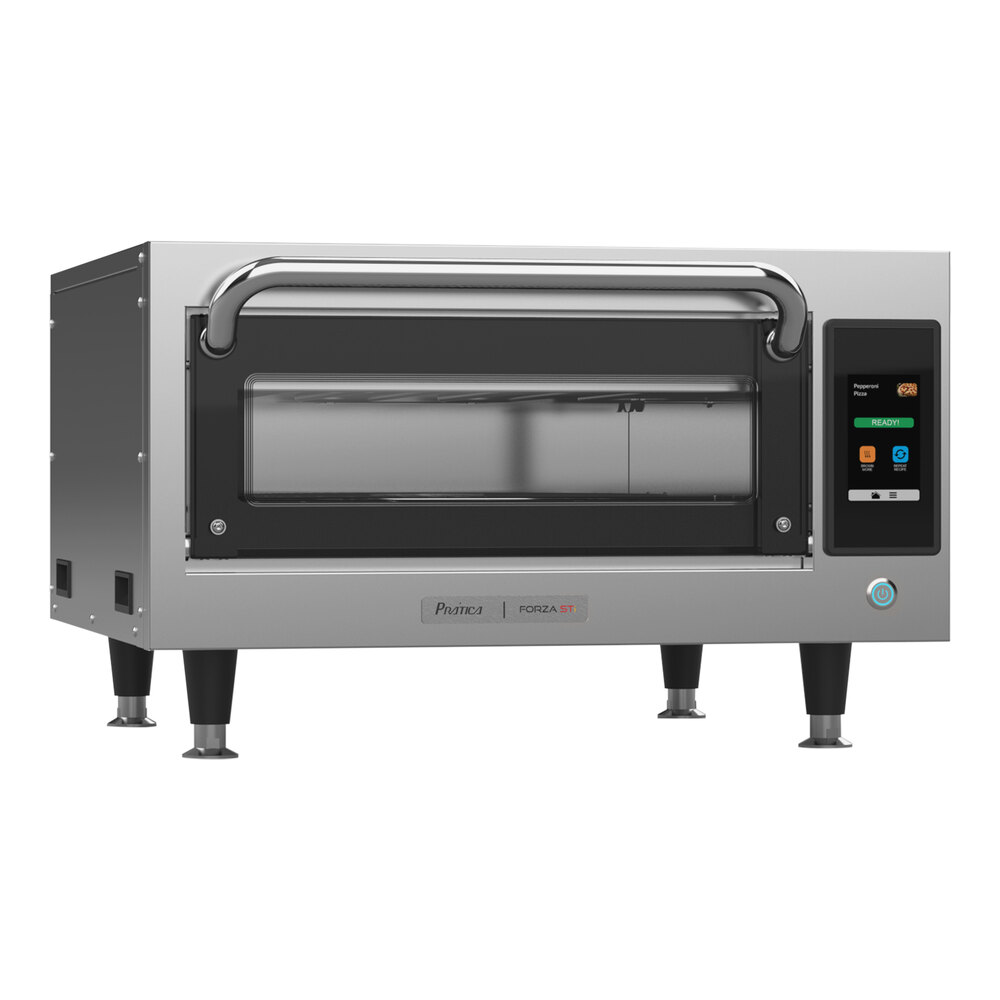 Pratica STI-101-1-BR Forza STi Electric Ventless Stainless Steel High-Speed Pizza Oven - 208/240V, 1 Phase