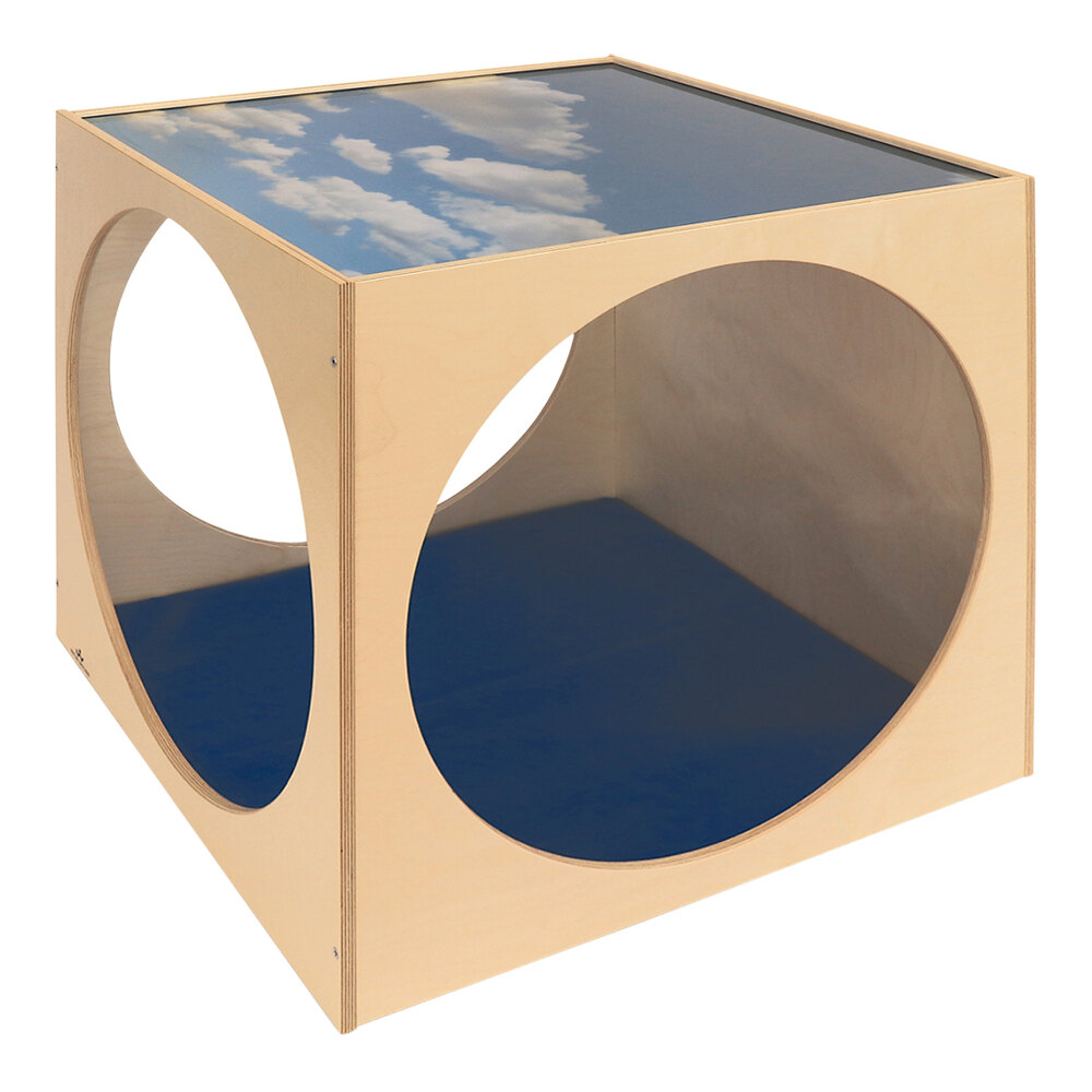 Whitney Brothers 29" x 30" x 29" Children's Acrylic Sky Top Play House Cube with Mat