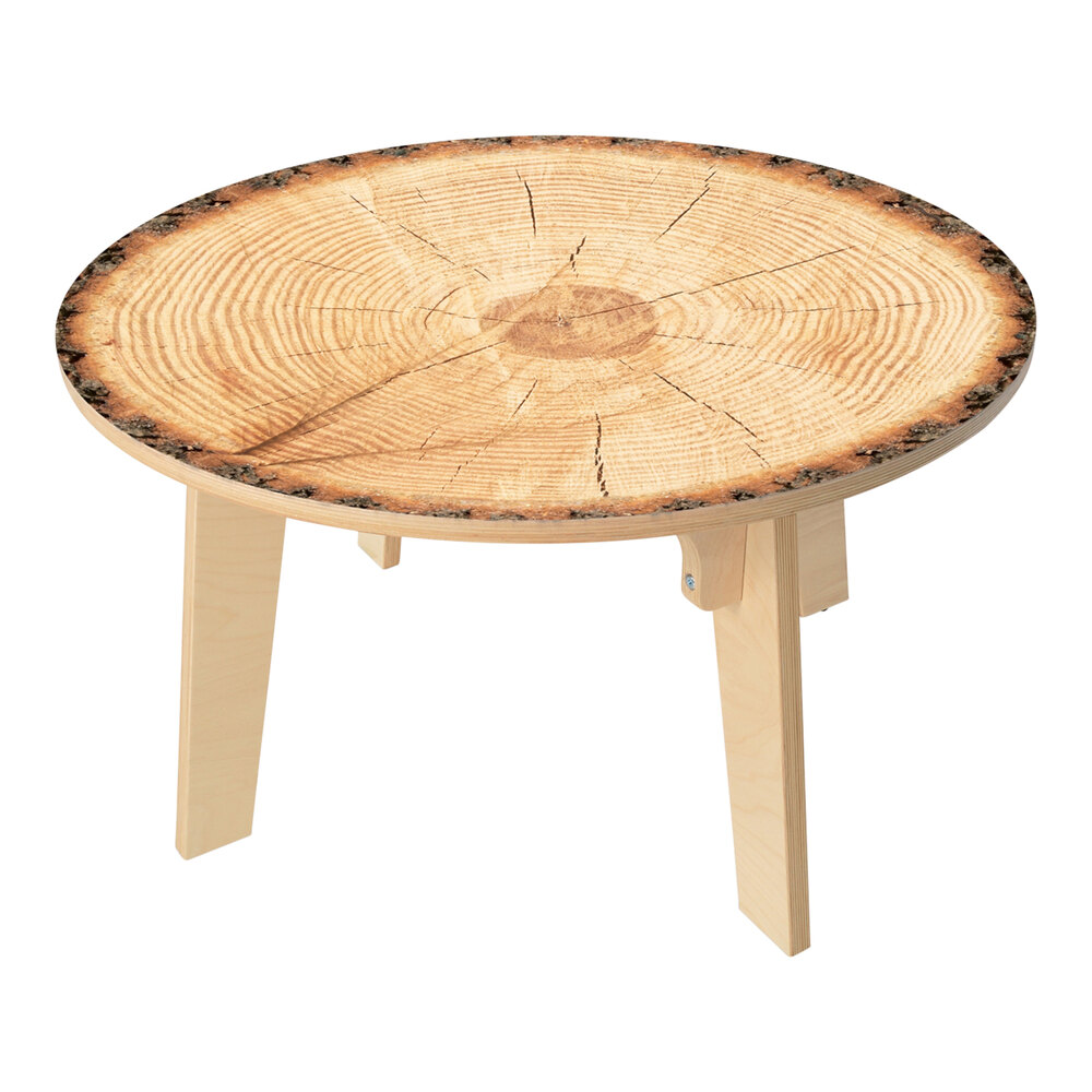 Whitney Brothers Nature View 35" x 20" Round Live Edge Wood Table