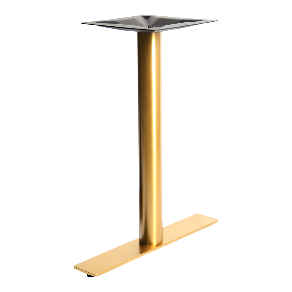 Art Marble Furniture 24" x 4" Gold Stainless Steel Standard Height End Table Base