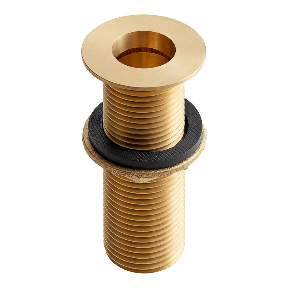 Assure Parts 1" NPS Brass Drain for 1 3/8" Sink Opening - 3 1/4" Long