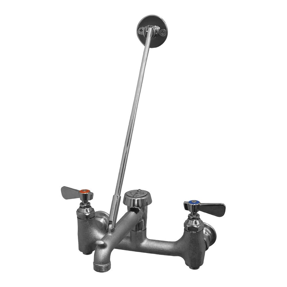 Stern-Williams T-10-VB Rough Chrome-Plated Heavy-Duty Service Sink Faucet with Integral Vacuum Breaker