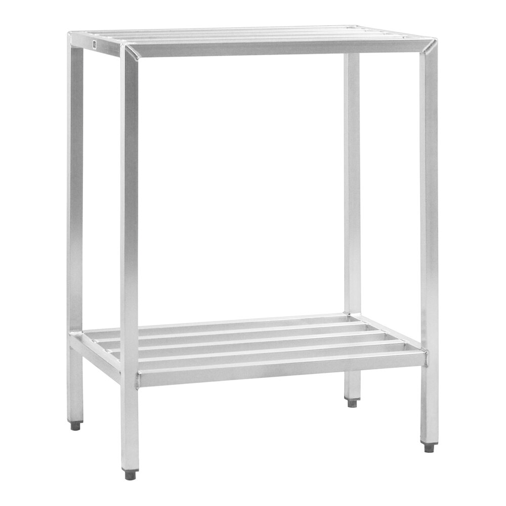 New Age 36" x 24" x 48" 2-Shelf Heavy-Duty Aluminum Shelving Rack 1025