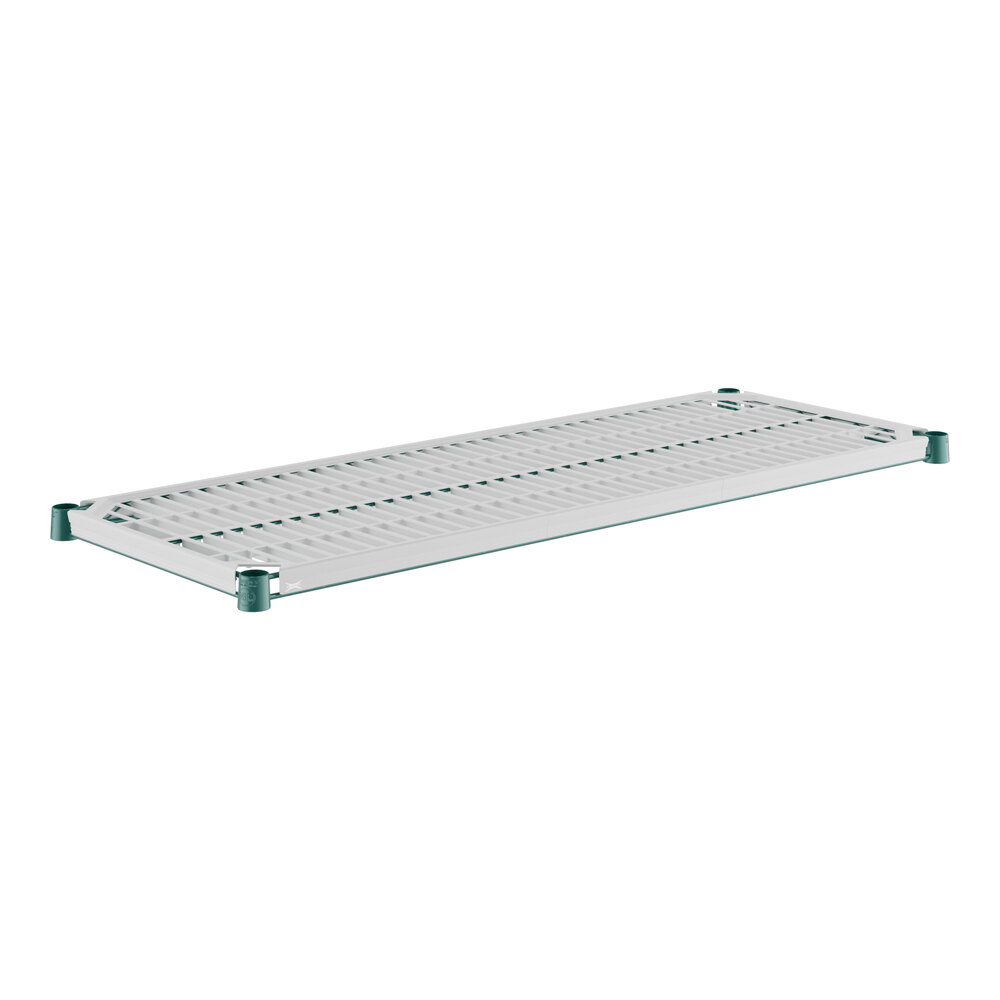 Regency+ 18" x 48" Green Epoxy Shelf with Polymer Drop Mat