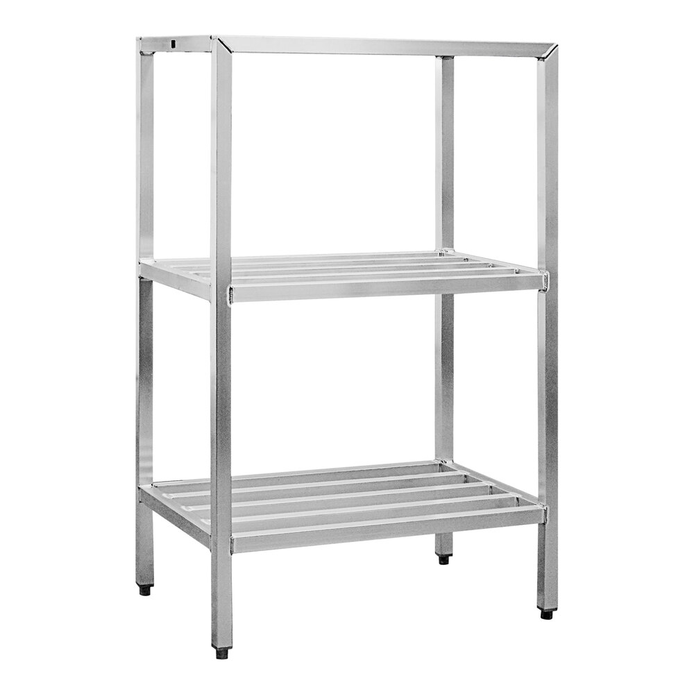 New Age 36" x 20" x 60" 3-Shelf Heavy-Duty Aluminum Shelving Rack 1041