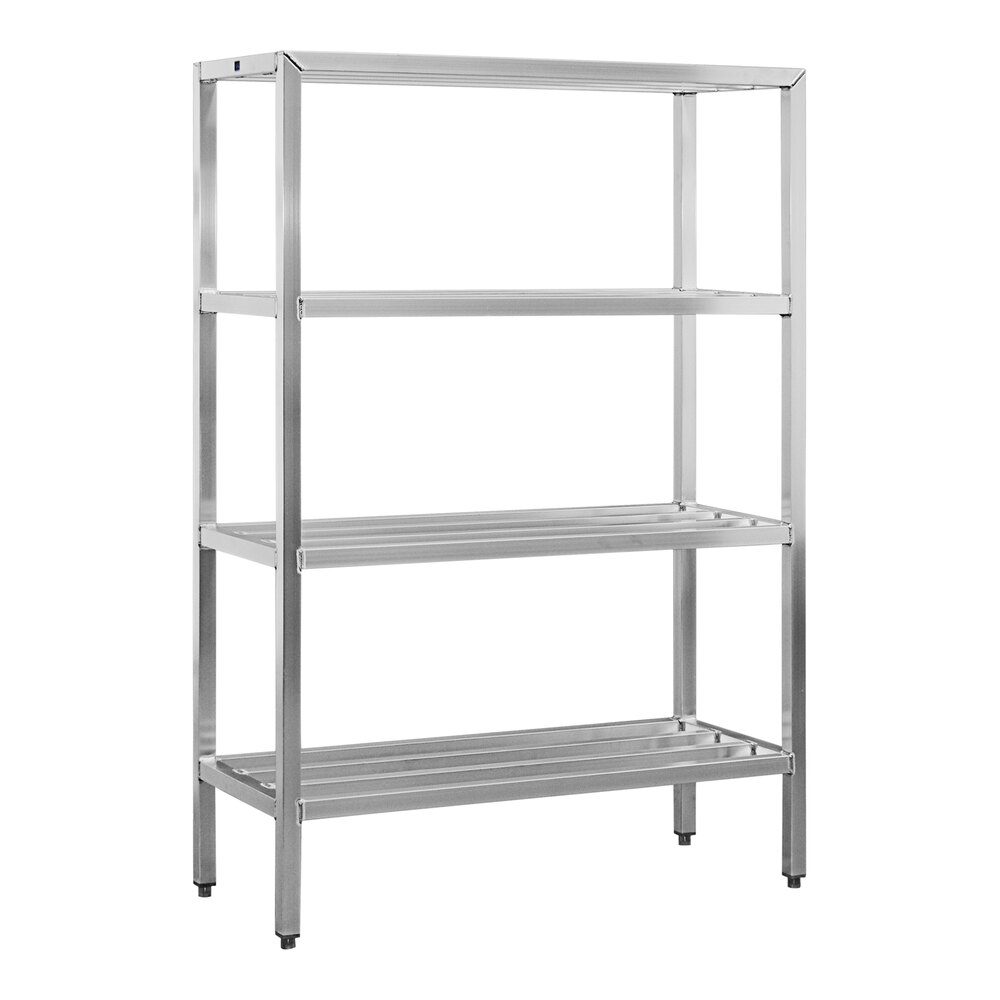 New Age 48" x 20" x 72" 4-Shelf Heavy-Duty Aluminum Shelving Rack 1062