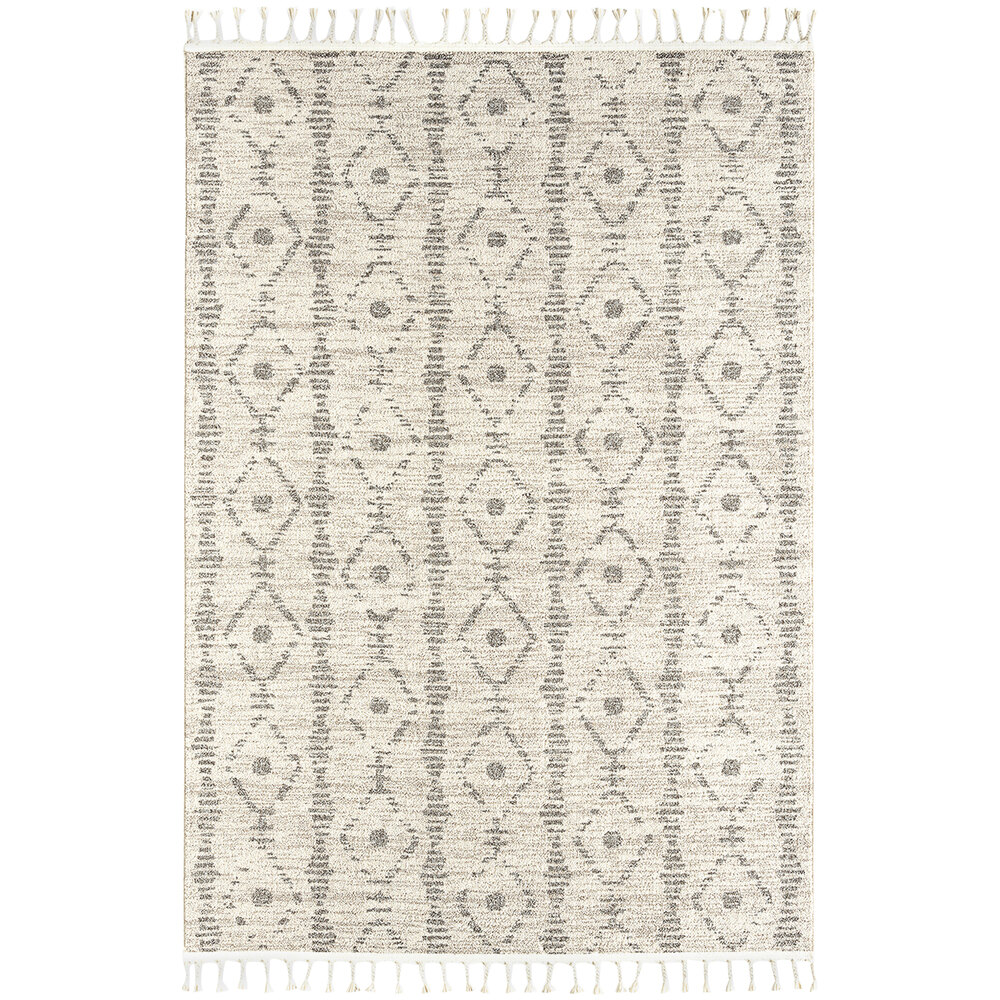 Abani Layla Collection 7' 9" x 10' 2" Beige / Brown Farmhouse Diamond Area Rug