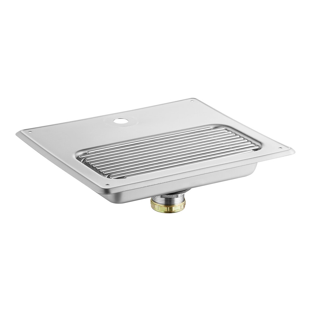 Regency 12 11/16" x 10 3/4" x 1 3/4" Glass Filler Station Drip Pan