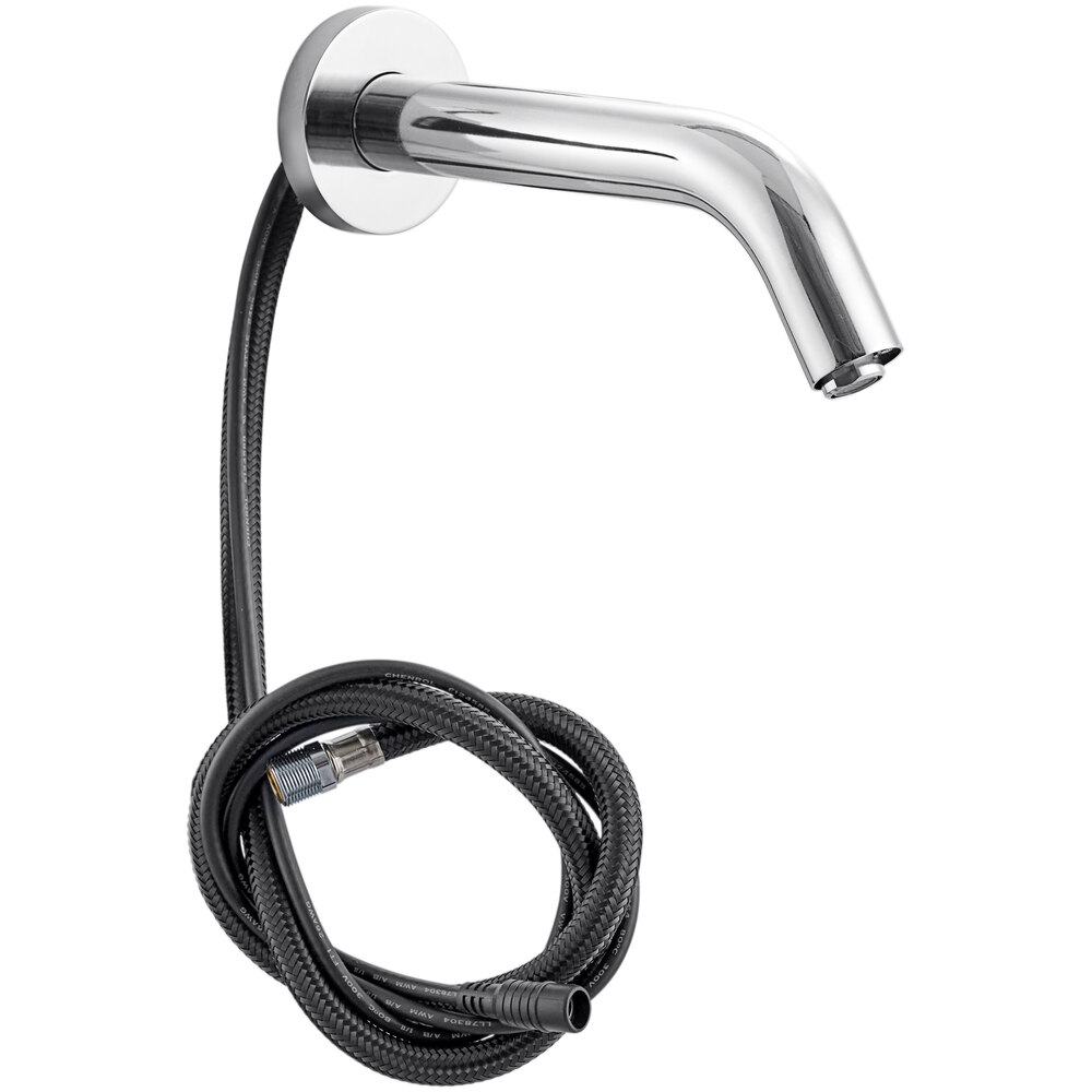 Waterloo Wall-Mount Hands-Free Sensor Faucet with 7 3/4" Spout and 0.5 GPM