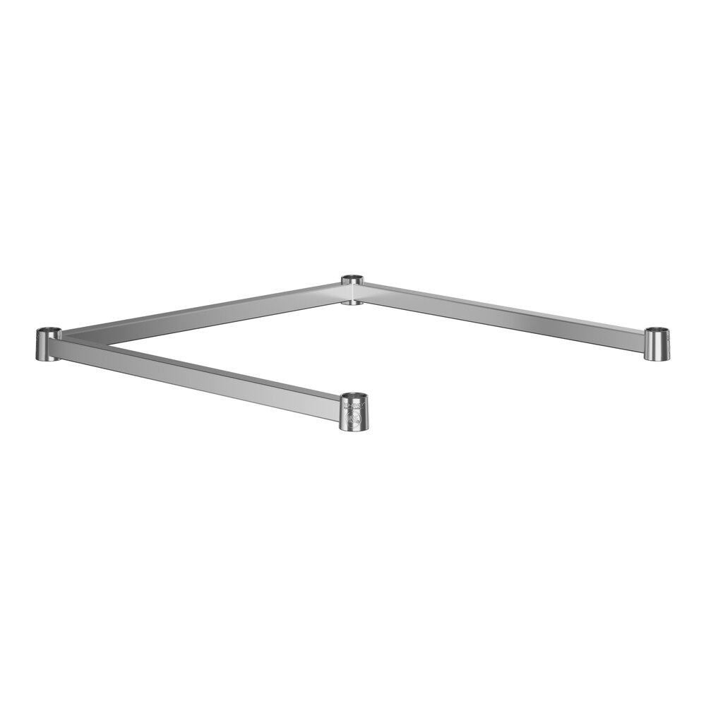 Regency Three-Sided Chrome 24" x 24" Frame for Wire Shelving