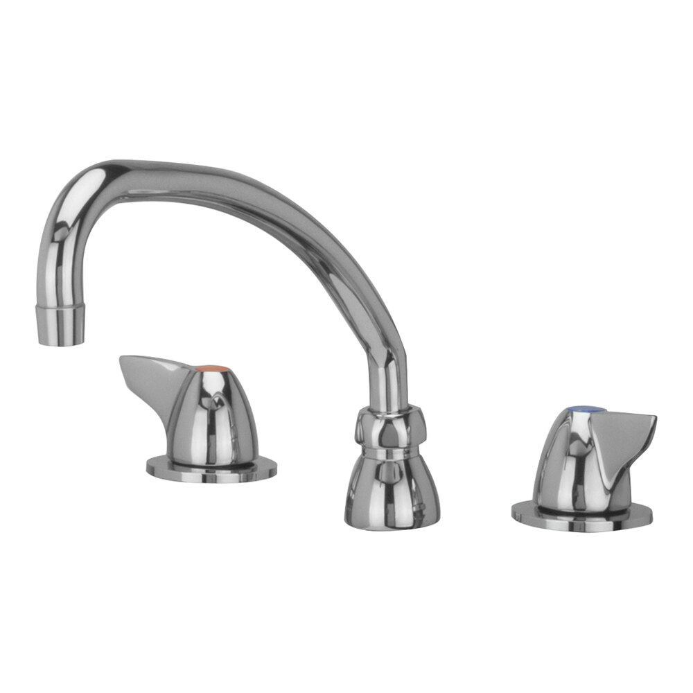 Zurn Elkay Z831J3-XL AquaSpec 2.2 GPM Deck-Mount Faucet with 9 1/2" Swing Spout, 2" Dome Lever Handles, and Ceramic Cartridges