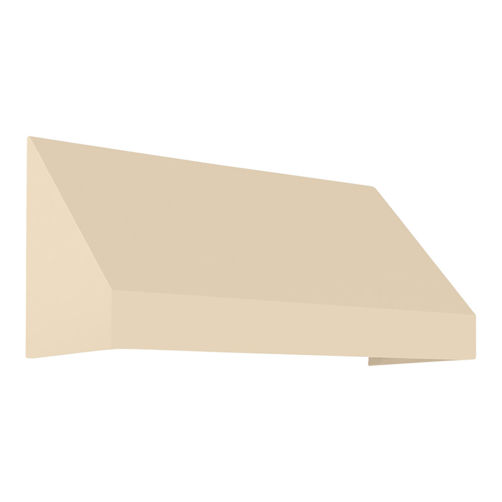 Awntech New Yorker 8' x 3' x 2' Tan Fixed Fabric Awning with Rigid Valance
