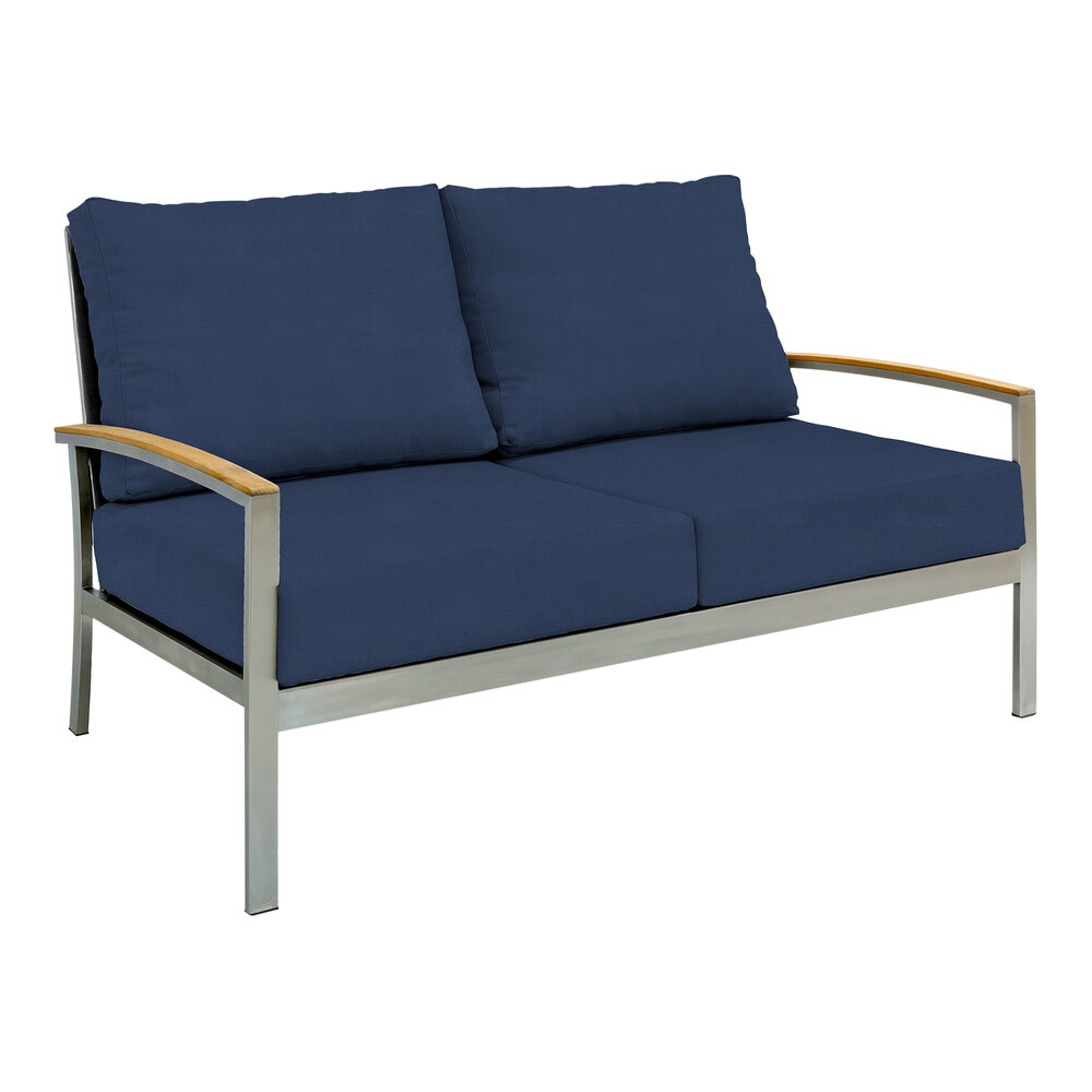 Three Birds Casual Avanti Navy Deep Seating 2-Seater Sofa