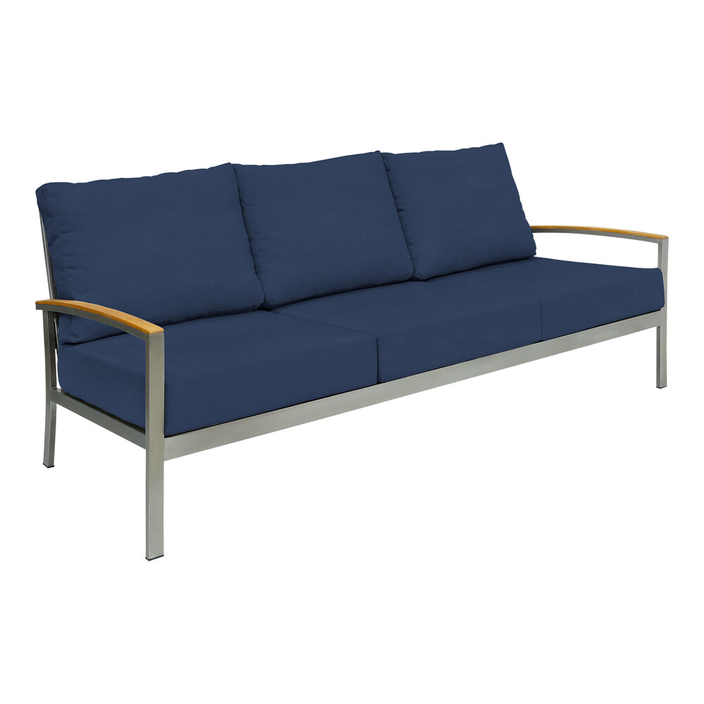 Three Birds Casual Avanti Navy Deep Seating 3-Seater Sofa