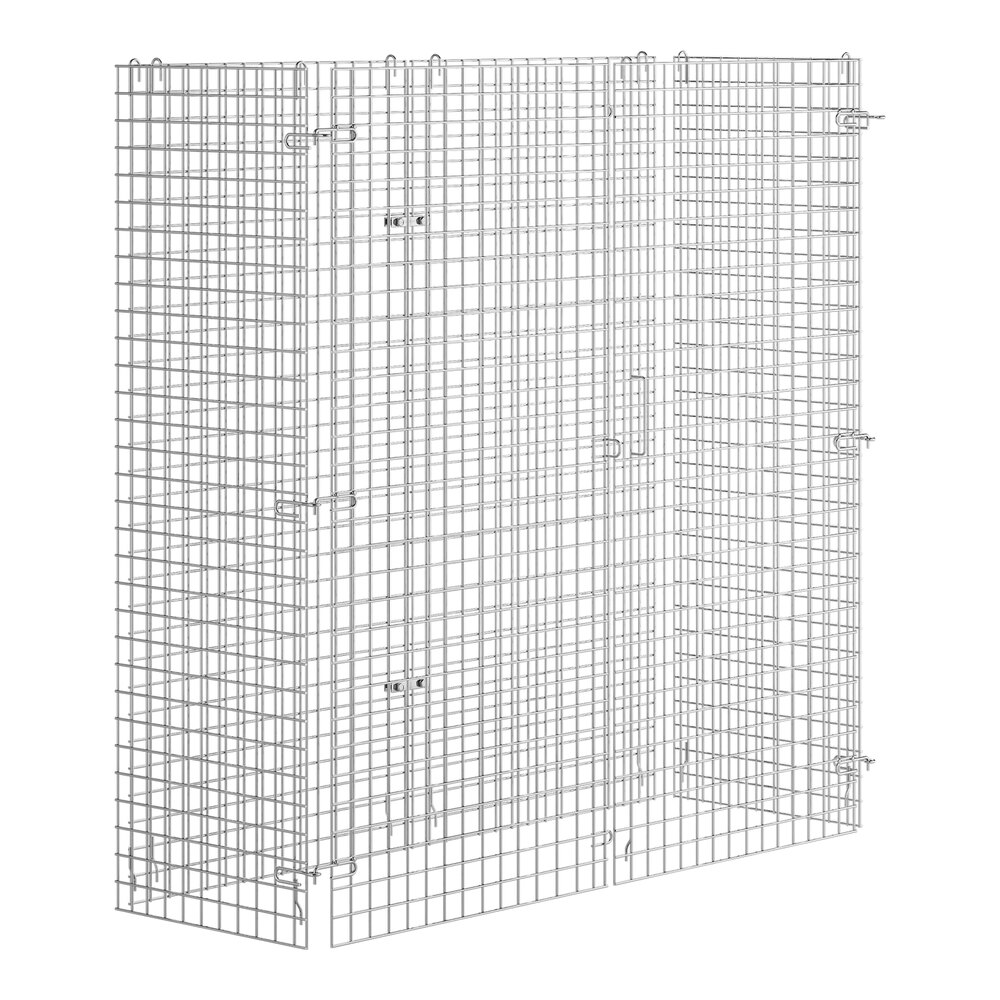 Regency NSF Chrome Wire Security Cage - 24" x 60" x 61"