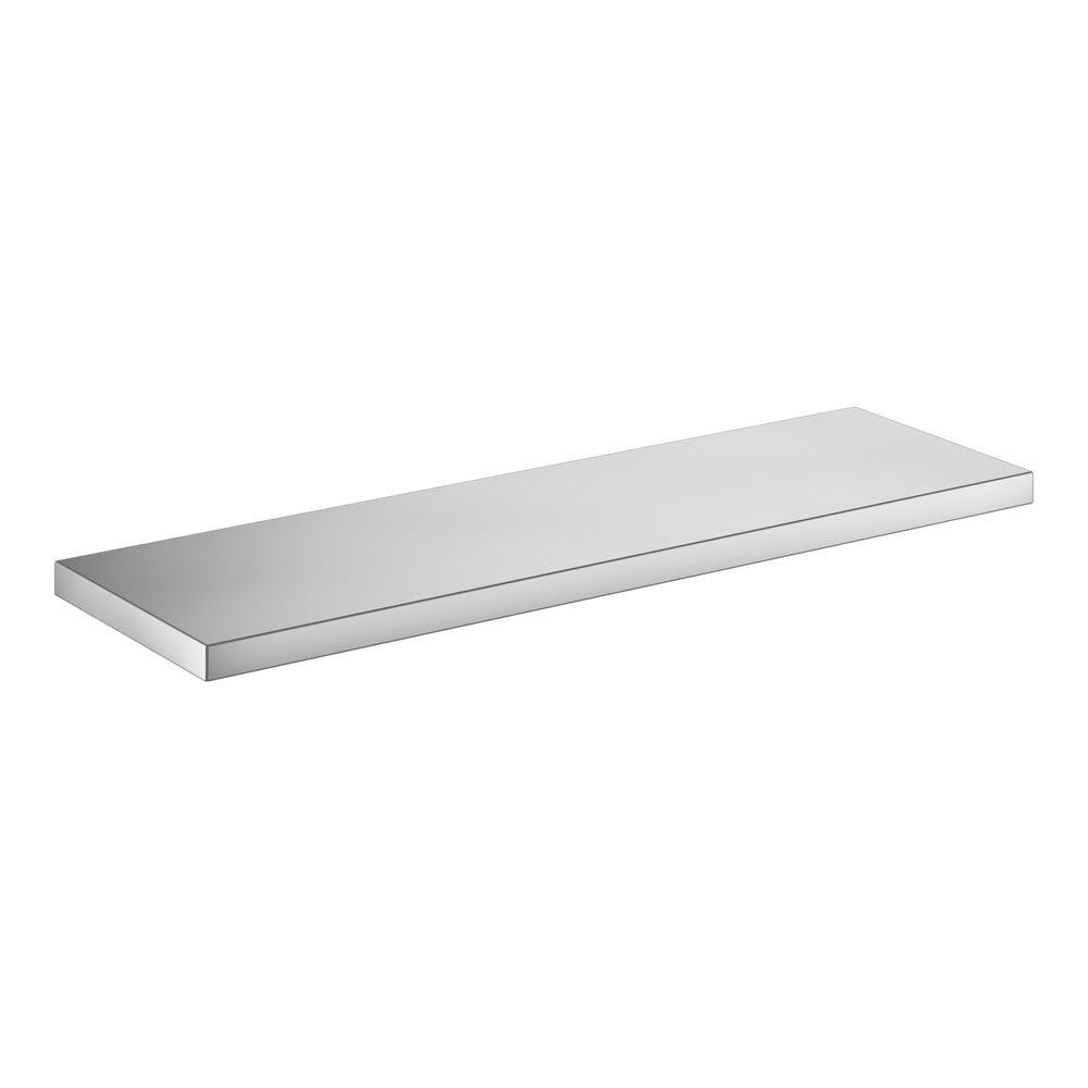 Regency 15" x 48" 18 Gauge Stainless Steel Solid Shelf