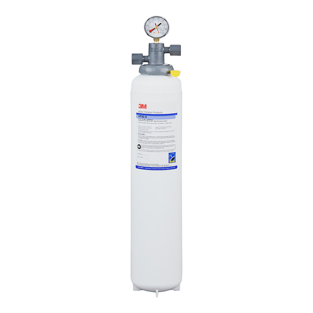 3M Water Filtration Products ICE190-S Single Cartridge Ice Machine Water Filtration System - 0.2 Micron Rating and 5 GPM