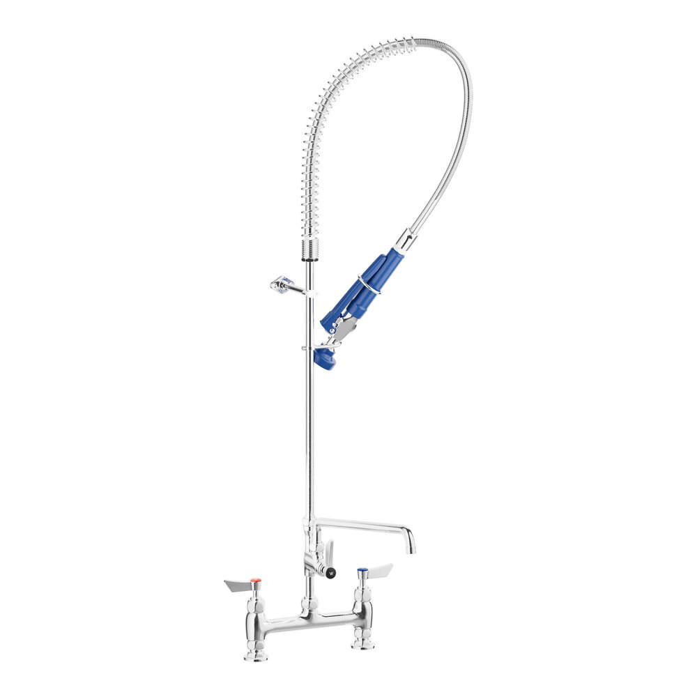 Waterloo 1.15 GPM Deck-Mounted Pre-Rinse Faucet with 8" Centers and 14" Add-On Faucet